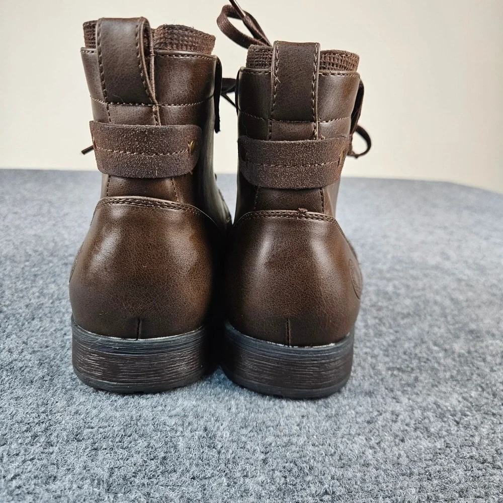 B-52 by Bullboxer Mens Dark Brown Cap Toe Lace Up Ankle Boots US 10 358-X8-4347A